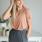 Relaxed Fit Scoop Neck Top- FINAL SALE Tops