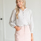 Remi Blush Denim Midi Skirt Skirts Inherit