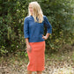 Remi Burnt Orange Midi Skirt - FINAL SALE Skirts