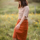 Remi Burnt Orange Midi Skirt - FINAL SALE Skirts
