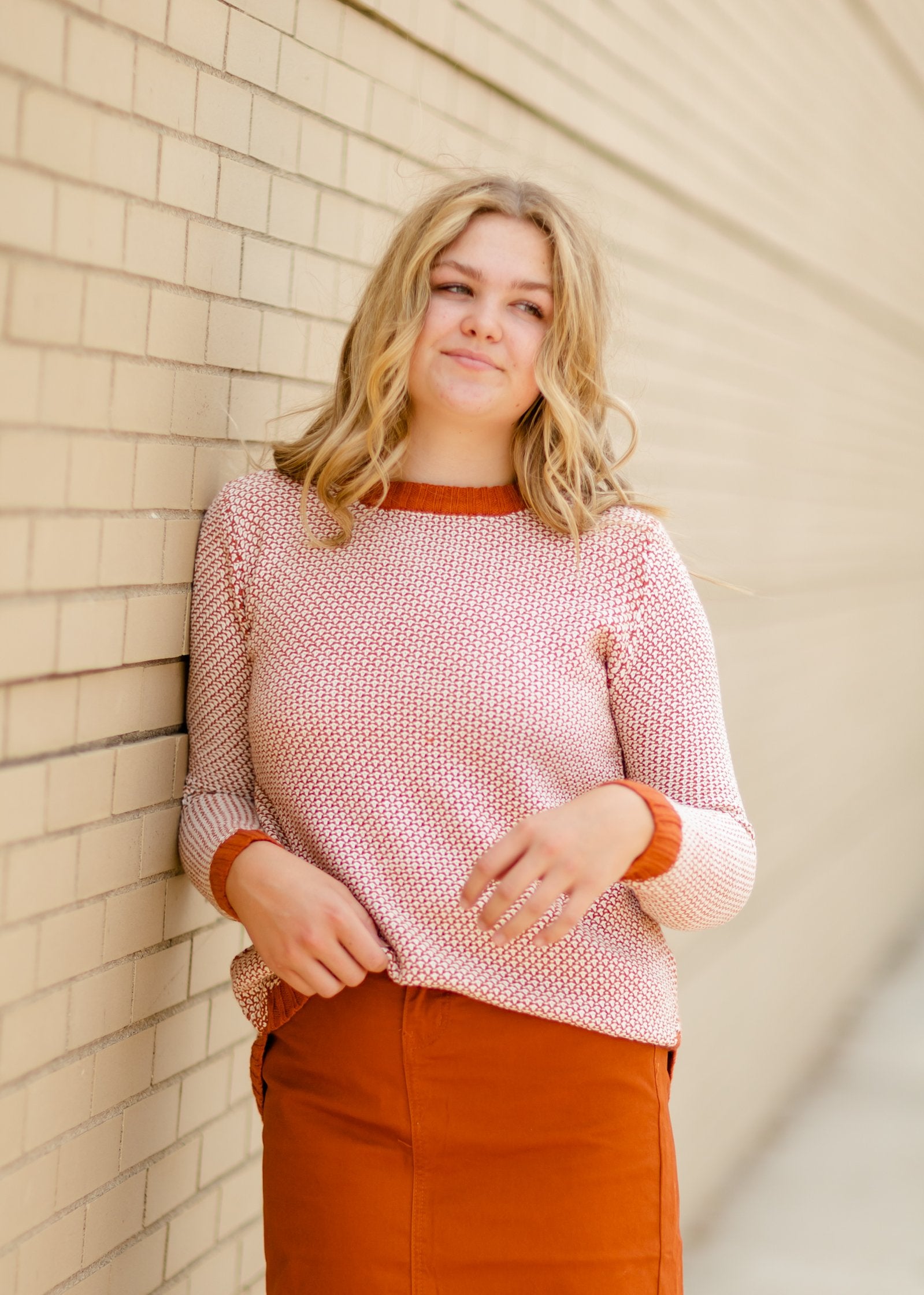 Remi Burnt Orange Midi Skirt - FINAL SALE Skirts Inherit - Sheer Beautydent