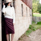 Remi Currant Denim Midi Skirt Skirts Inherit