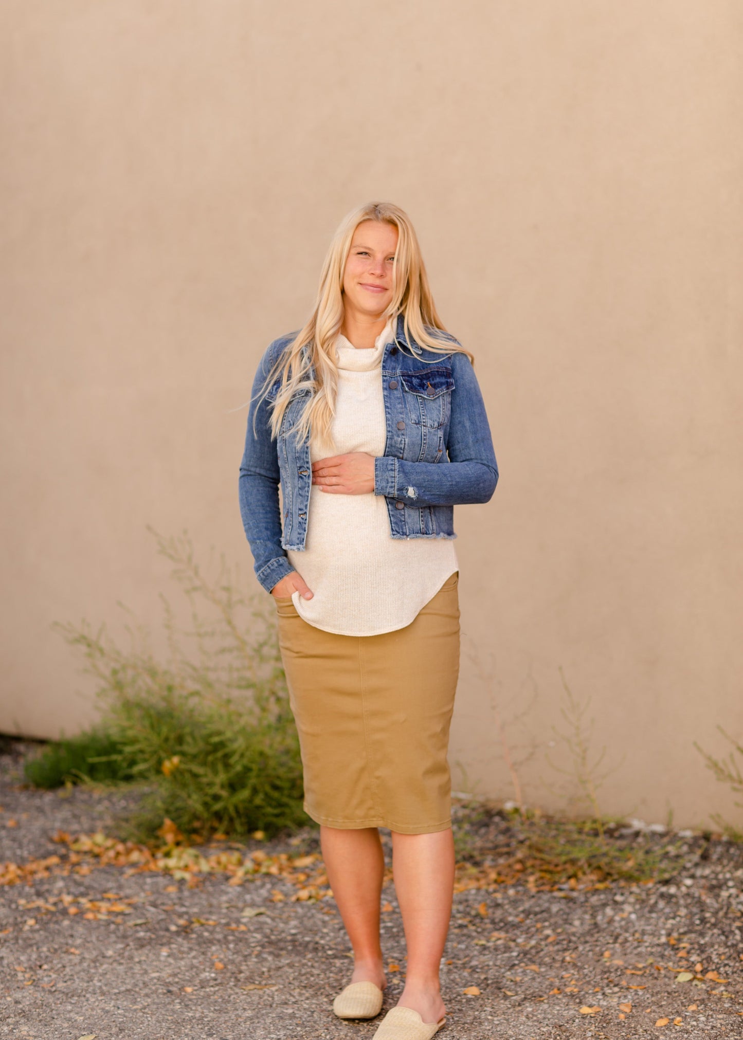 Remi Dark Khaki Maternity Skirt - FINAL SALE Skirts