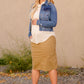 Remi Dark Khaki Maternity Skirt - FINAL SALE Skirts