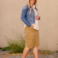 Remi Dark Khaki Maternity Skirt - FINAL SALE Skirts