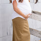 Remi Dark Khaki Maternity Skirt - FINAL SALE Skirts