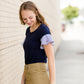 women's dark khaki midi jean skirt