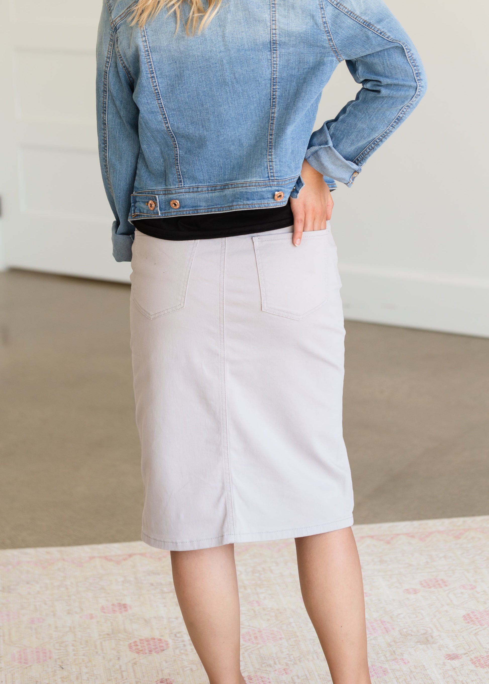 Remi Gray Midi Skirt - FINAL SALE Skirts