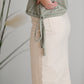 Remi Ivory Denim Midi Skirt Skirts Inherit