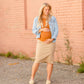Remi Light Khaki Maternity Skirt - FINAL SALE Skirts