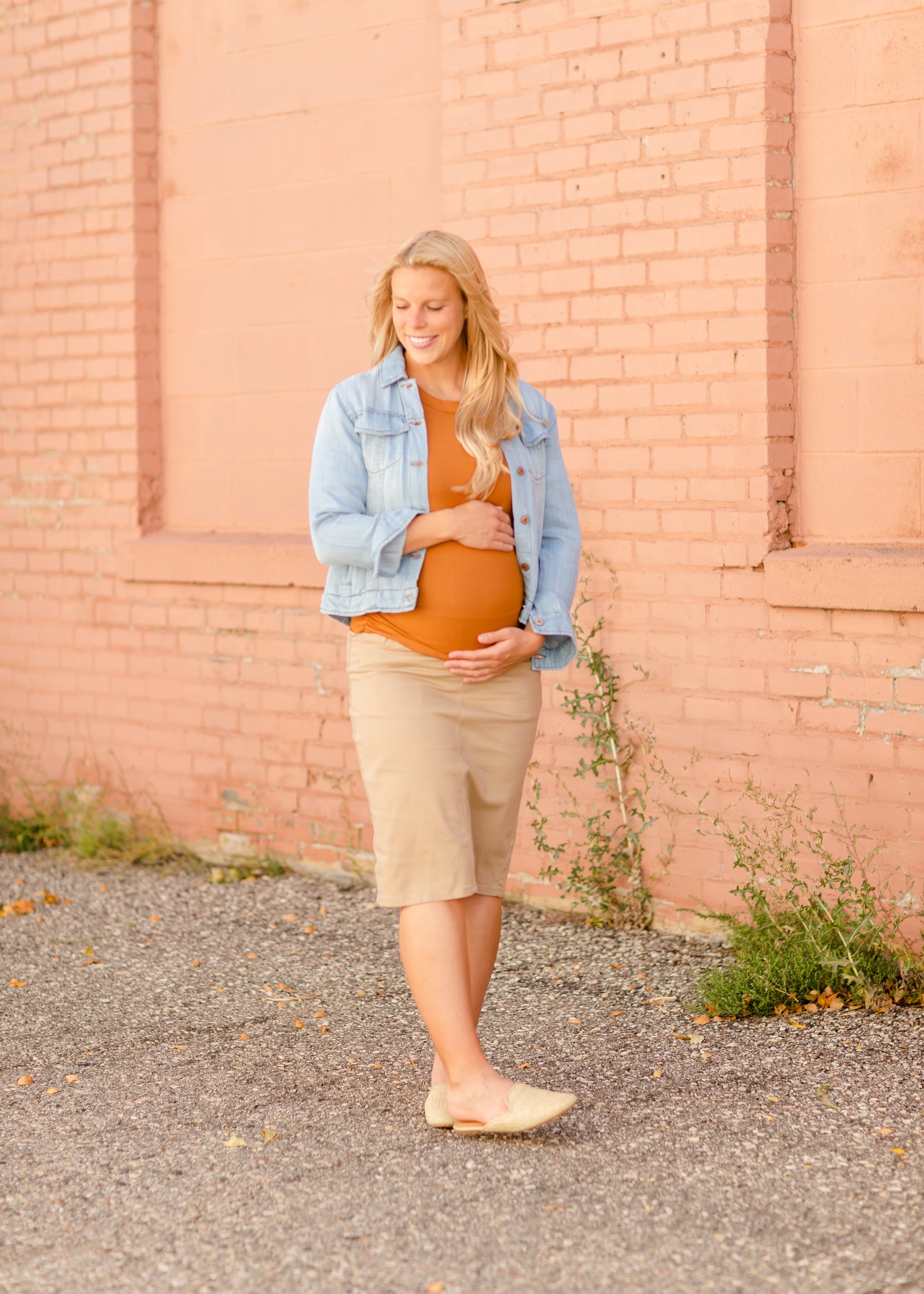 Remi Light Khaki Maternity Skirt - FINAL SALE Skirts