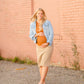 Remi Light Khaki Maternity Skirt - FINAL SALE Skirts