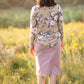 Remi Mauve Denim Midi Skirt Skirts Inherit