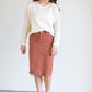 Remi Rusty Brick Denim Midi Skirt - FINAL SALE Skirts