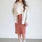 Remi Rusty Brick Denim Midi Skirt - FINAL SALE Skirts