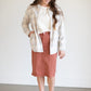 Remi Rusty Brick Denim Midi Skirt - FINAL SALE Skirts