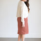 Remi Rusty Brick Denim Midi Skirt - FINAL SALE Skirts
