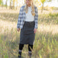 Remi Smokey Charcoal Denim Midi Skirt Skirts
