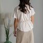 Remi Tawny Taupe Denim Midi Skirt Sheer Dent Beauty