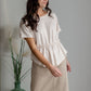Remi Tawny Taupe Denim Midi Skirt Sheer Dent Beauty