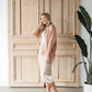 Remi Tawny Taupe Denim Midi Skirt Sheer Dent Beauty