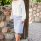 Remi Tiffany Blue Midi Skirt - FINAL SALE Skirts