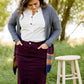 Remi Wine Midi Skirt - FINAL SALE Skirts 29 Inches / 2