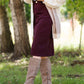 Remi Wine Midi Skirt - FINAL SALE Skirts 29 Inches / 2