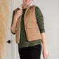Reversible Sherpa Padded Vest - FINAL SALE Tops