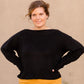Ribbed Edge Boatneck Long Sleeve Sweater - FINAL SALE Tops