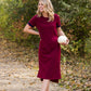 Ribbed Knit Stretch Midi Dress - FINAL SALE Dresses