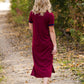 Ribbed Knit Stretch Midi Dress - FINAL SALE Dresses