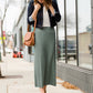 Ribbed Knit Stretch Midi Skirt - FINAL SALE Skirts