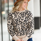 Ribbed Leopard Print Sweater - FINAL SALE Tops