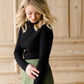 Ribbed Long Sleeve Turtleneck - FINAL SALE Tops