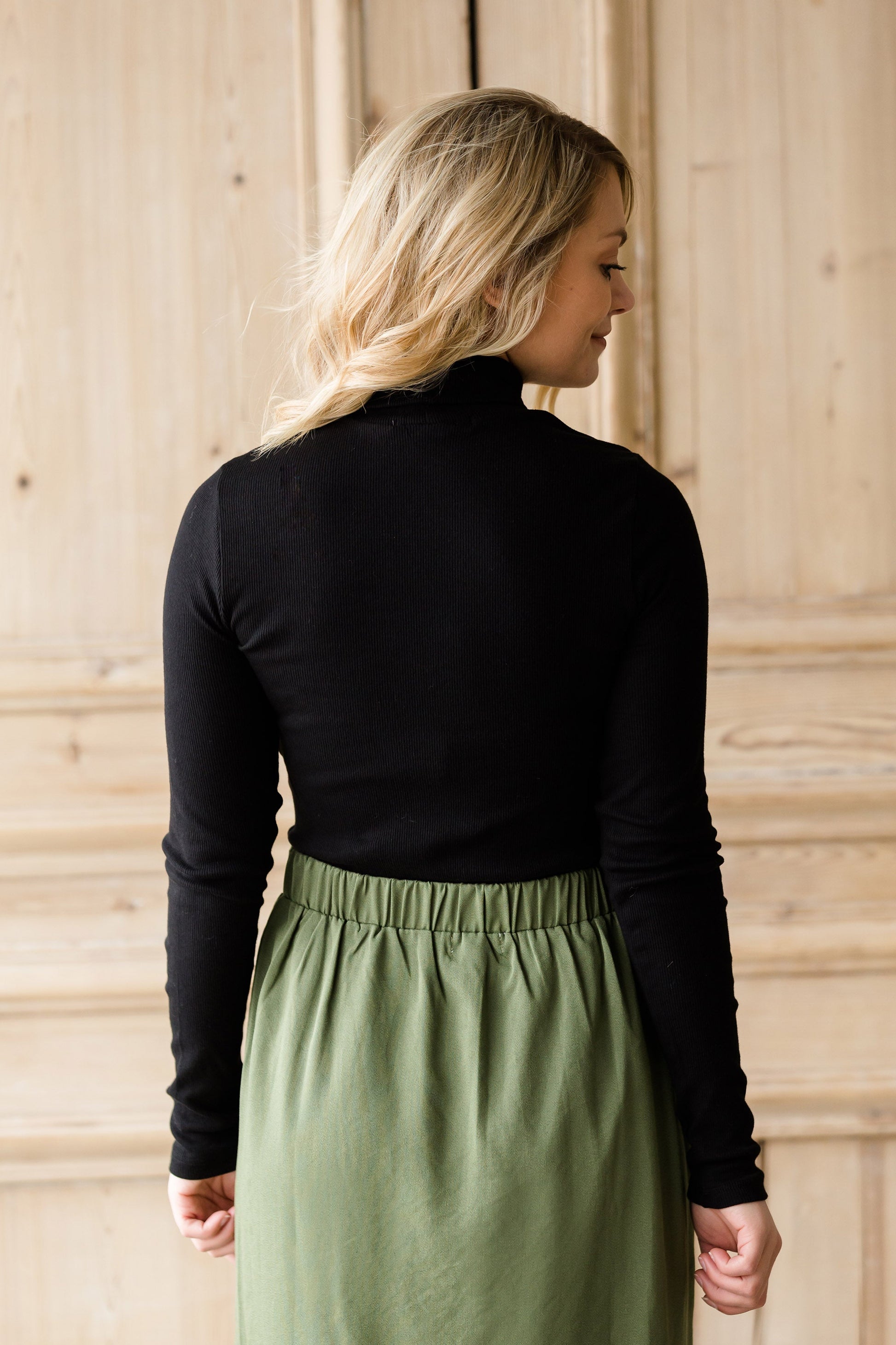 Ribbed Long Sleeve Turtleneck - FINAL SALE Tops