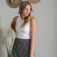 Ribbed Round Neck Tank Top Shirt Be Cool