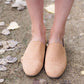 Ribbon Detail Suede Flat Shoes