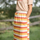 Robyn Striped Drawstring Midi Skirt Skirts Inherit
