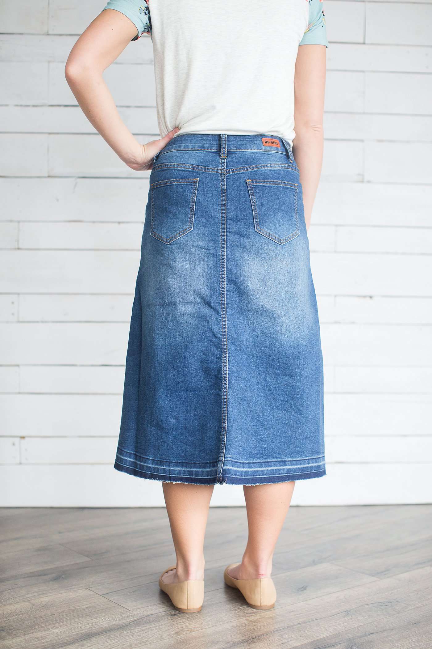 Rory Denim Midi Skirt - Final Sale Skirts