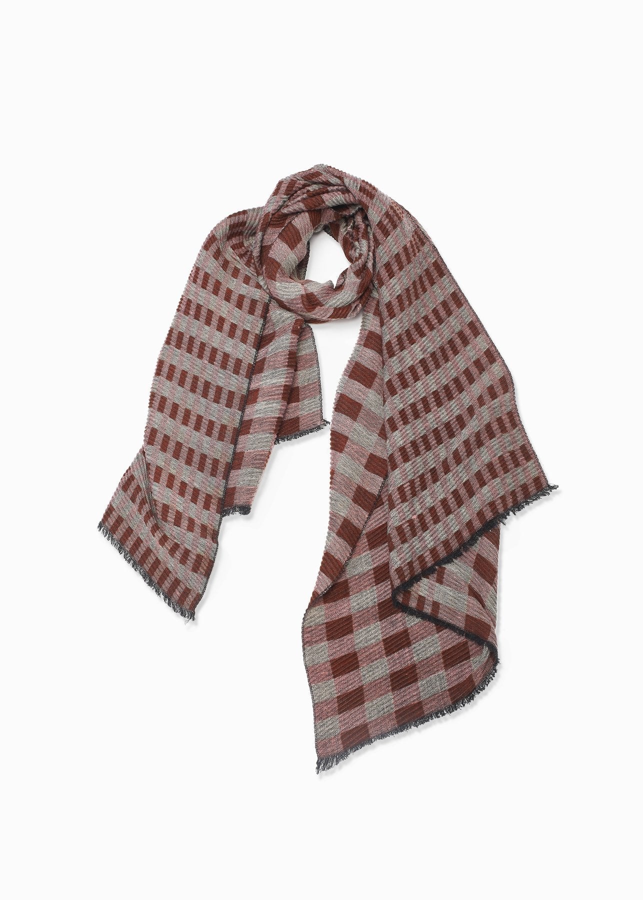 Rose Chess Pleats Scarf-FINAL SALE Accessories