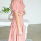 Rose Eyelet Overlay Midi Dress - FINAL SALE Dresses