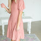 Rose Eyelet Overlay Midi Dress - FINAL SALE Dresses