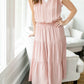 Rose Ruffled Sheen Dress - FINAL SALE Dresses