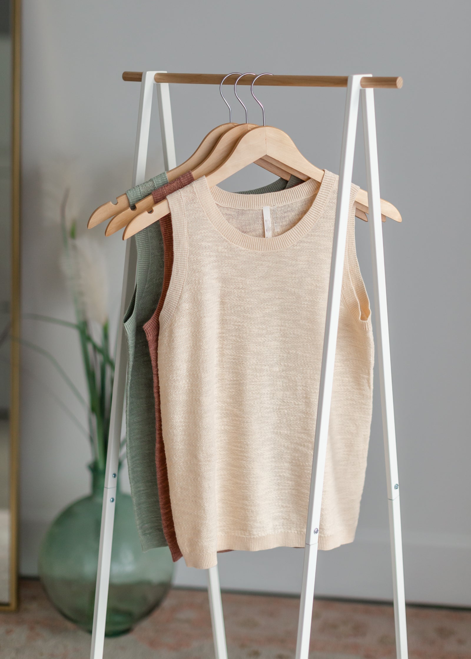 Round Neck Knit Top Shirt Be Cool