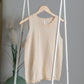 Round Neck Knit Top Shirt Be Cool Cream / S/M
