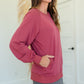 Round Neck Long Sleeve Pocket Knit Top Tops Staccato