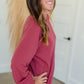 Round Neck Long Sleeve Pocket Knit Top Tops Staccato