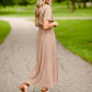 Round Neck Smocked Waist Maxi Dress Dresses