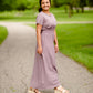 Round Neck Smocked Waist Maxi Dress Dresses